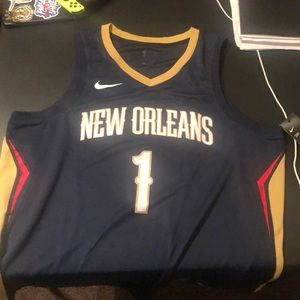 ZION WILLIAMSON FIRST RUN NIKE SWINGMAN JERSEY